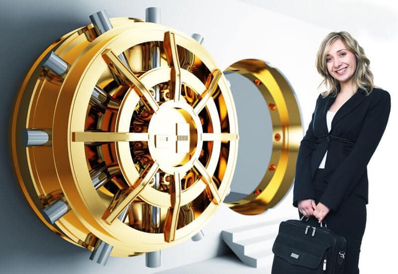 Gold in einer Bank kaufen