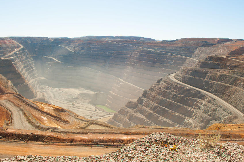 riesige Goldmine