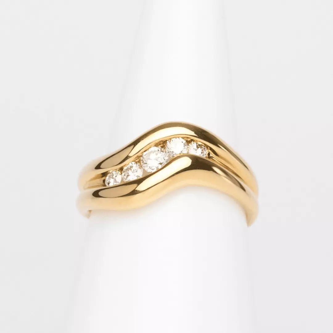 Diamantring schlicht