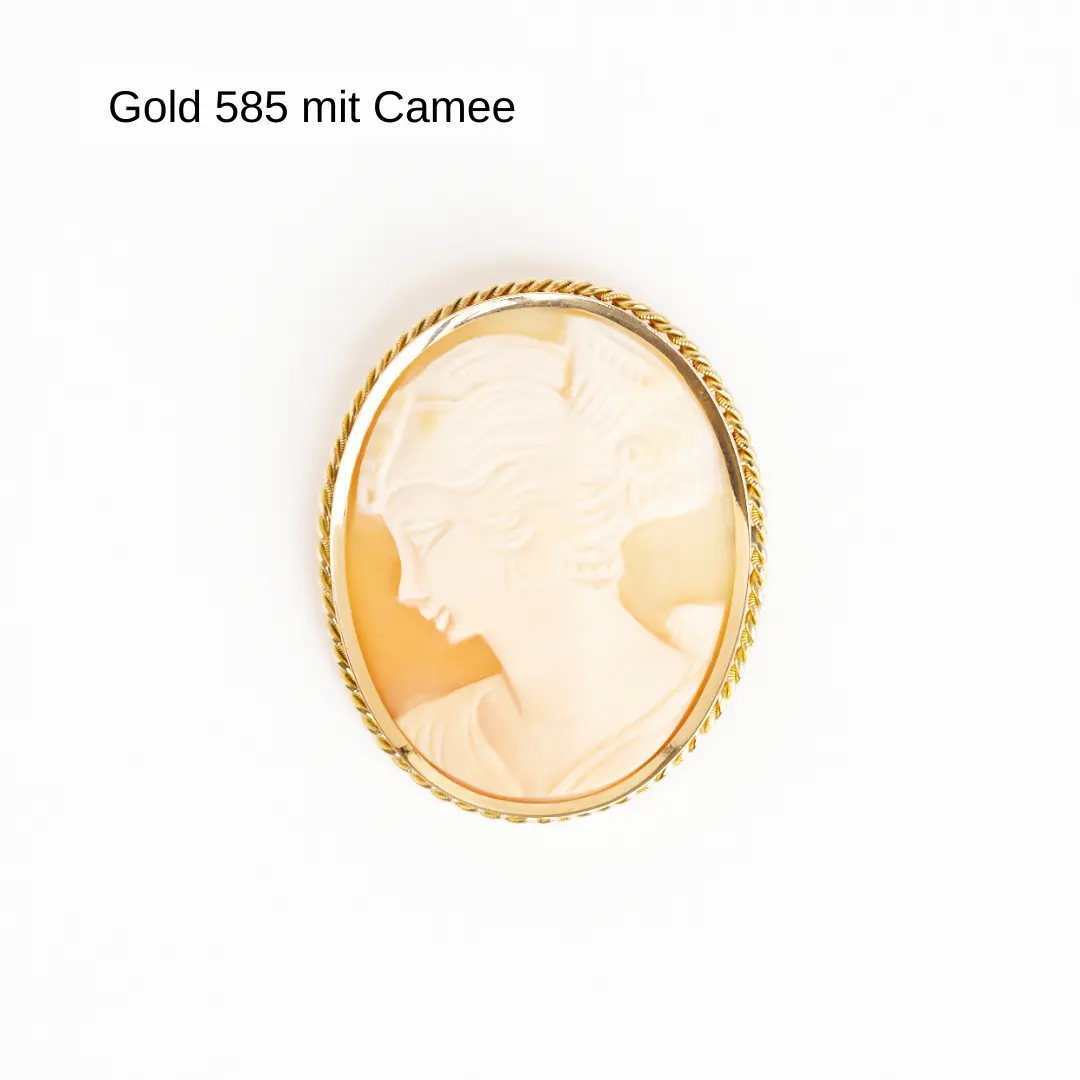 Brosche Nadel Gold 585 mit Camee
