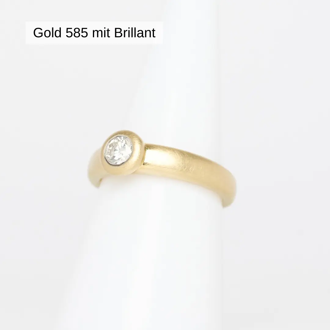 Ring Gold 585 mit Brillanten