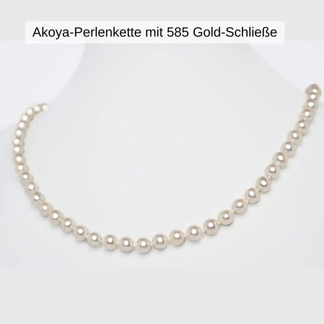 Akoya Perlenkette mit Gold-Schließe