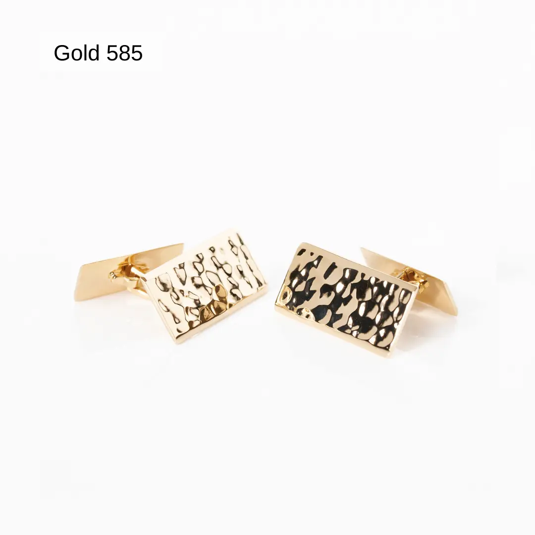 Manschettenknöpfe Gold 585 mit Muster