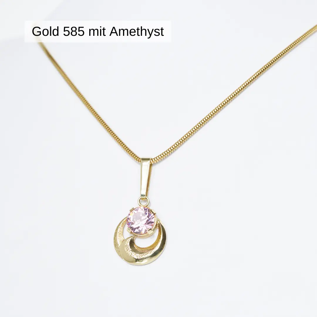 Gold 585 mit Amethyst