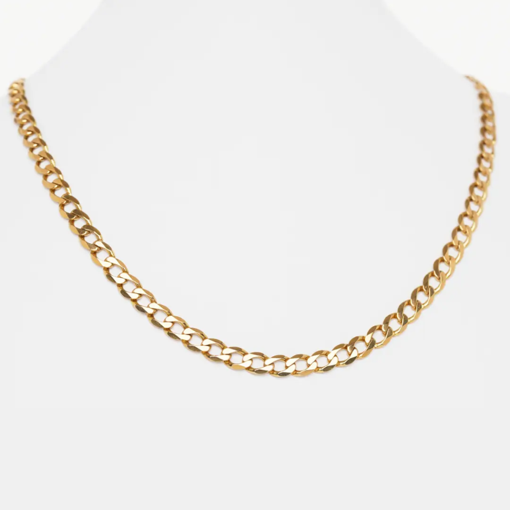 Panzer-Kette in 333 Gelbgold