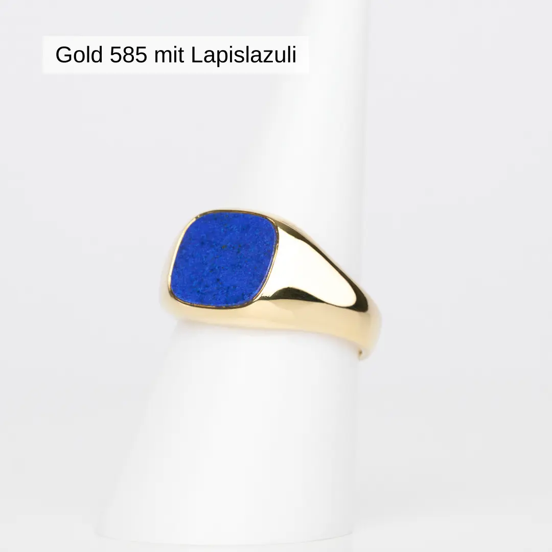 Herrenring Gold 585 mit Lapislazuli