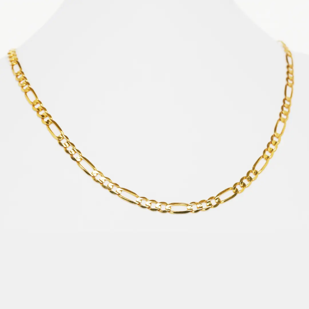Figaro-Kette in 333 Gelbgold