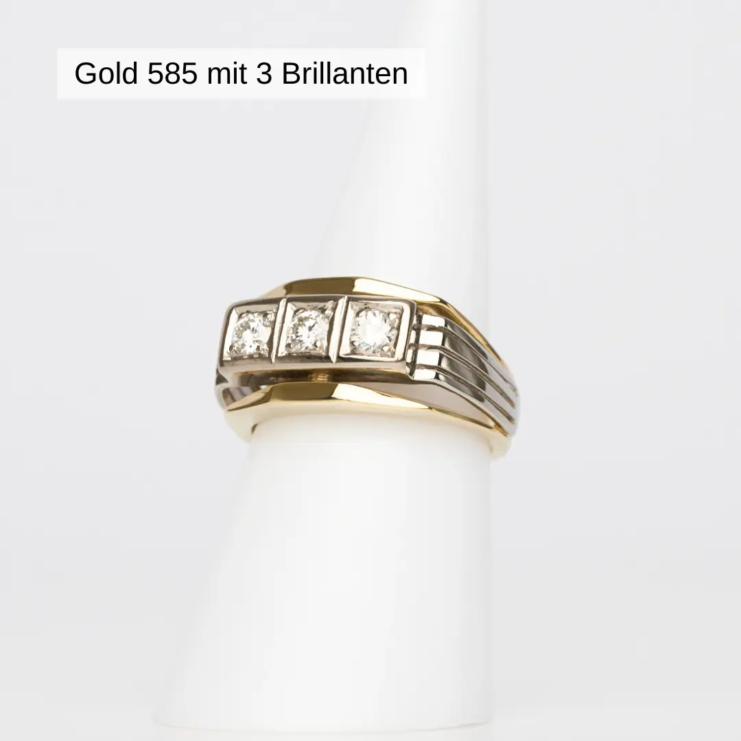 Ring Gold 585 mit 3 Brillanten